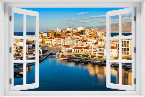 Fototapeta Naklejka Na Ścianę Okno 3D - Agios Nikolaos, Crete, Greece.
