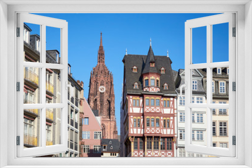 Fototapeta Naklejka Na Ścianę Okno 3D - Frankfurt am Main: Römerberg