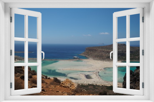 Fototapeta Naklejka Na Ścianę Okno 3D - Laguna Balos, Grecja