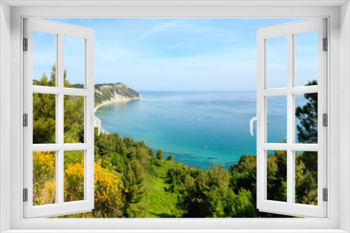Fototapeta Naklejka Na Ścianę Okno 3D - Summer Adriatic sea Mezzavalle beach