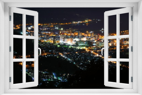 Fototapeta Naklejka Na Ścianę Okno 3D - Otaru night view
