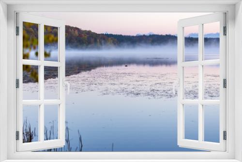 Fototapeta Naklejka Na Ścianę Okno 3D - Morning at the Lake