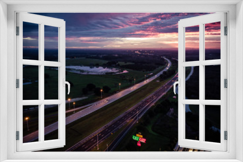 Fototapeta Naklejka Na Ścianę Okno 3D - Aerial of Florida Highway