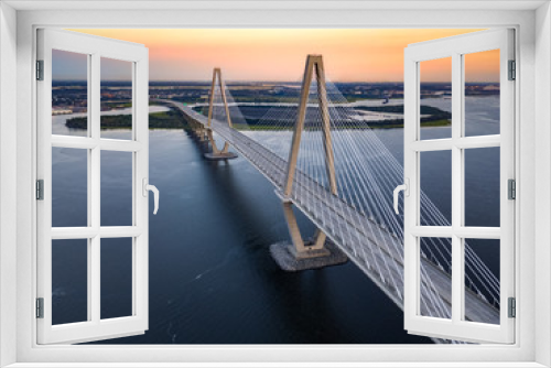 Fototapeta Naklejka Na Ścianę Okno 3D - Charleston bridge
