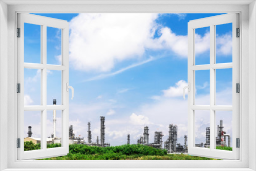 Fototapeta Naklejka Na Ścianę Okno 3D - Oil and gas industry,refinery,petrochemical plant