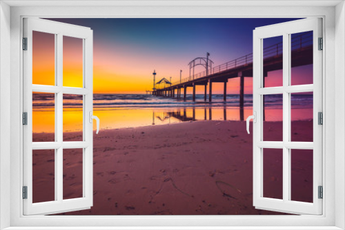 Fototapeta Naklejka Na Ścianę Okno 3D - Brighton Beach jetty at sunset