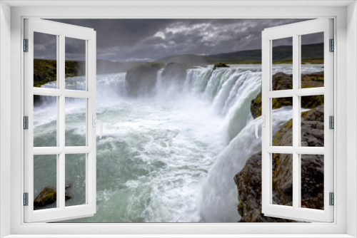 Fototapeta Naklejka Na Ścianę Okno 3D - waterfall godafoss in iceland