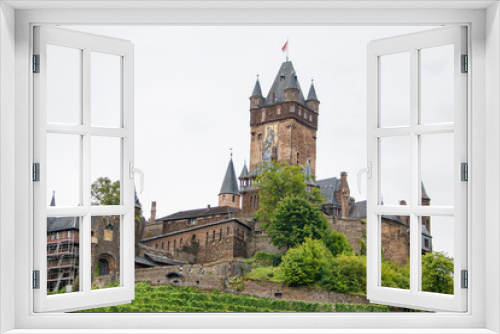 Fototapeta Naklejka Na Ścianę Okno 3D - Reichsburg in Kirche Cochem an der Mosel Rheinland-Pfalz