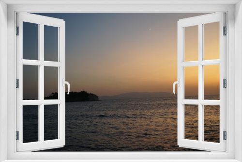 Fototapeta Naklejka Na Ścianę Okno 3D - sunset 3