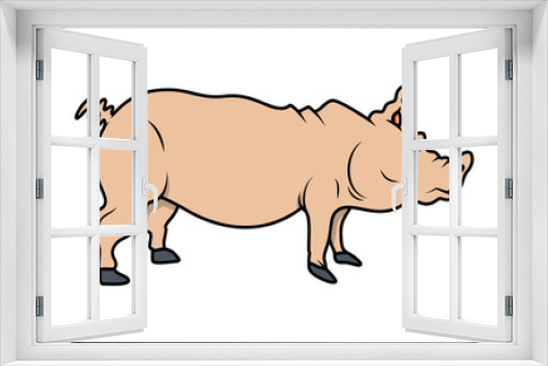 Fototapeta Naklejka Na Ścianę Okno 3D - Cartoon Pig