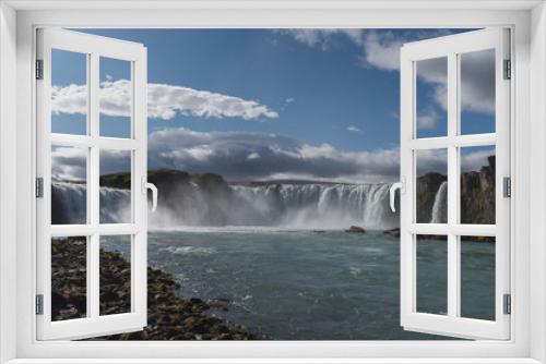 Fototapeta Naklejka Na Ścianę Okno 3D - Godafoss in Iceland on a sunny day