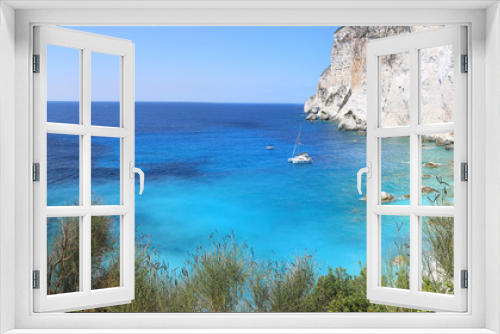 Fototapeta Naklejka Na Ścianę Okno 3D - panoramic landscape of Erimitis beach Paxos Greece
