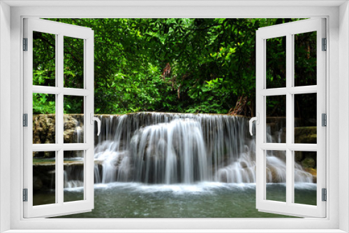 Fototapeta Naklejka Na Ścianę Okno 3D - Huay Mae Khamin Waterfall - Kanchanaburi province, Thailand