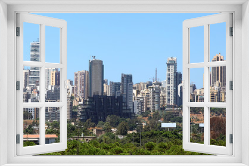 Fototapeta Naklejka Na Ścianę Okno 3D - Beirut Skyline, Lebanon