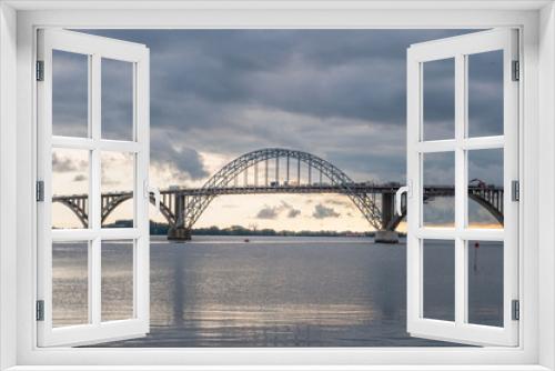 Fototapeta Naklejka Na Ścianę Okno 3D - the bridge to island of Mon in Denmark