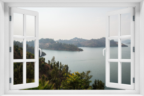 Fototapeta Naklejka Na Ścianę Okno 3D - View onto Lake Kivu, Kibuye, Rwanda