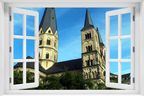 Fototapeta Naklejka Na Ścianę Okno 3D - Bonner Münster im Sommer