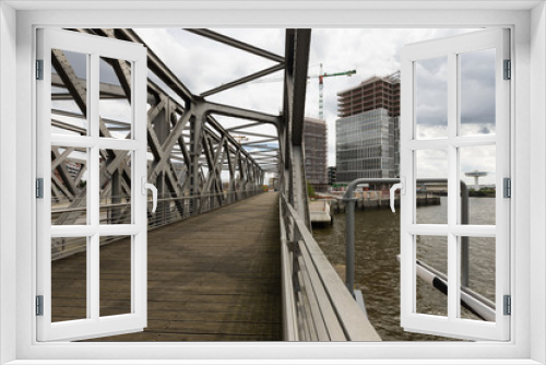 Fototapeta Naklejka Na Ścianę Okno 3D - Bridge in Hafencity