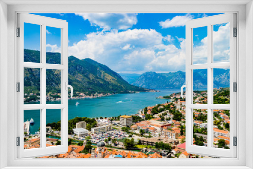 Fototapeta Naklejka Na Ścianę Okno 3D - Magnificent view of Kotor Montenegro