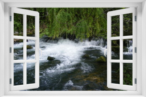 Fototapeta Naklejka Na Ścianę Okno 3D - Echz , Waterfall in reutlingen