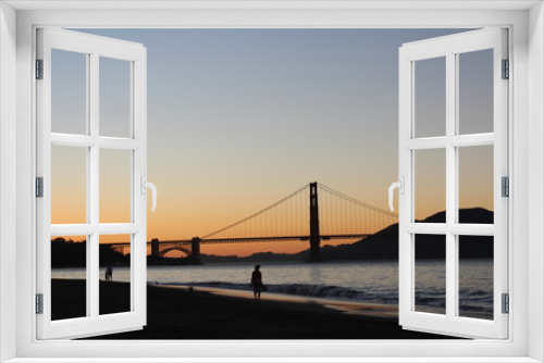 Fototapeta Naklejka Na Ścianę Okno 3D - Golden Gate Brige