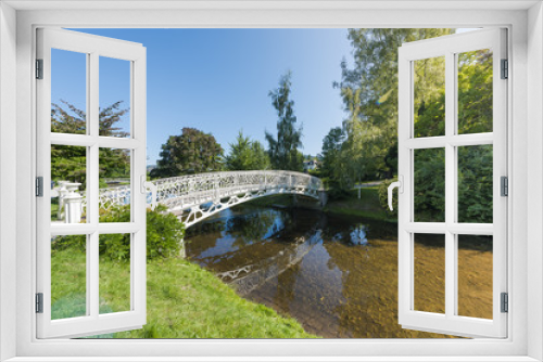 Fototapeta Naklejka Na Ścianę Okno 3D - Romantic bridge in Lichtentaler Allee, Baden-Baden