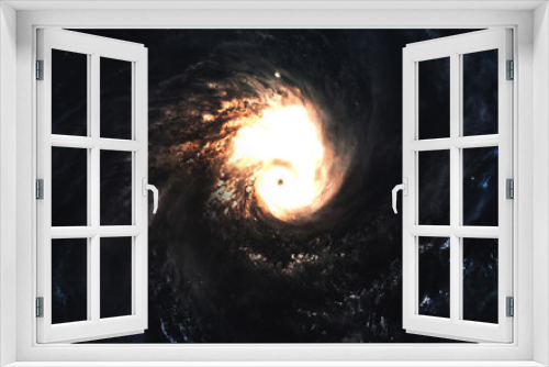 Fototapeta Naklejka Na Ścianę Okno 3D - Awesome bright galaxy somewhere in deep space. Elements of this image furnished by NASA