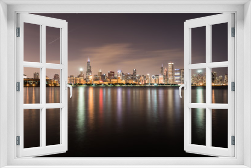 Fototapeta Naklejka Na Ścianę Okno 3D - City Skyline