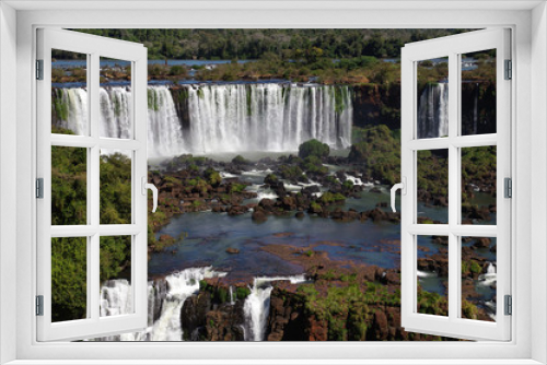 Fototapeta Naklejka Na Ścianę Okno 3D - Chutes d'Iguazu, côté brésilien