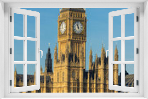 Fototapeta Naklejka Na Ścianę Okno 3D - Big Ben and Houses of Parliament, London, UK