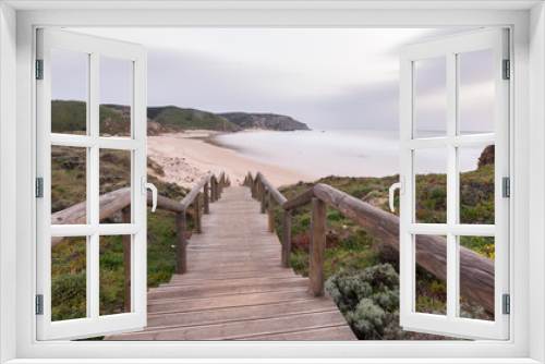 Fototapeta Naklejka Na Ścianę Okno 3D - Amado Beach, Carrapateira, Algarve
