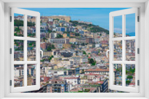 Fototapeta Naklejka Na Ścianę Okno 3D - Naples (Campania, Italy) - The historic center of the biggest city of south Italy. Here in particular: the cityscape from Posillipo terrace