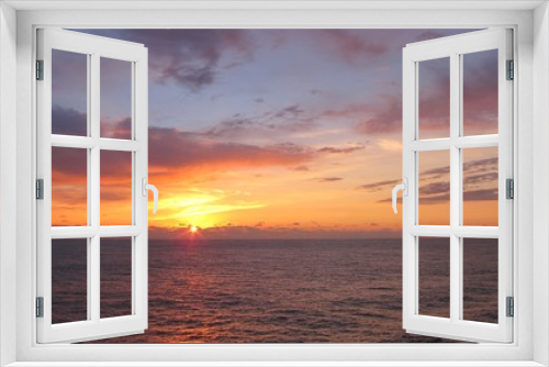 Fototapeta Naklejka Na Ścianę Okno 3D - Caribbean Sunset horizontal
