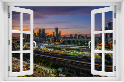 Fototapeta Naklejka Na Ścianę Okno 3D - seoul city night, skyline, south korea 