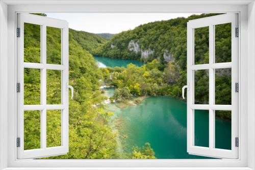 Fototapeta Naklejka Na Ścianę Okno 3D - Plitvice lakes of Croatia - national park in summer