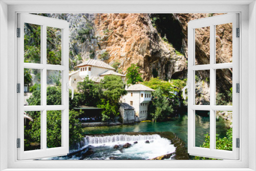 Fototapeta Naklejka Na Ścianę Okno 3D - Blagaj Waterfalls Bosnia and Gerzogovina