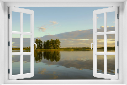 Fototapeta Naklejka Na Ścianę Okno 3D - lake island