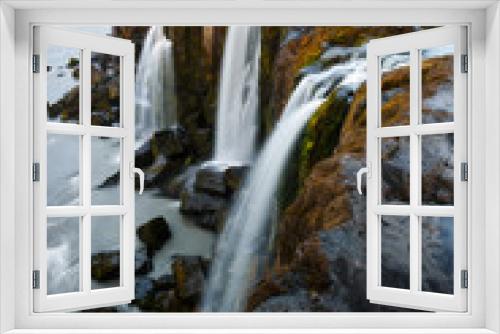 Fototapeta Naklejka Na Ścianę Okno 3D - Famous Selfoss waterfall