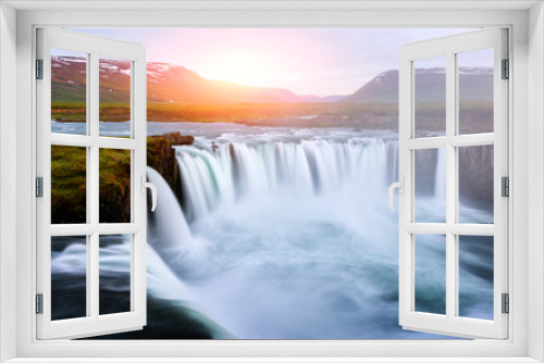 Fototapeta Naklejka Na Ścianę Okno 3D - Godafoss waterfall on Skjalfandafljot river