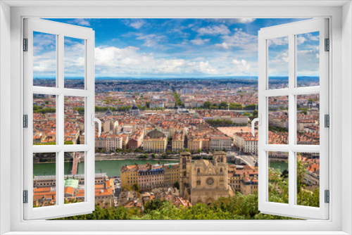 Panoramic view of Lyon, France