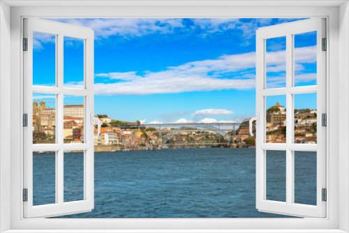 Fototapeta Naklejka Na Ścianę Okno 3D - Dom Luis Bridge in Porto