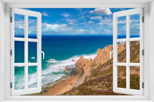 Fototapeta Naklejka Na Ścianę Okno 3D - Atlantic ocean coast in Portugal