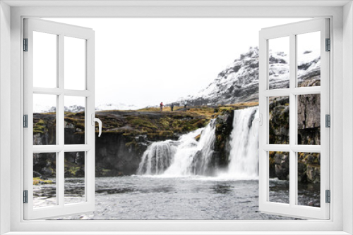 Fototapeta Naklejka Na Ścianę Okno 3D - Kirkjufellsfoss Waterfall