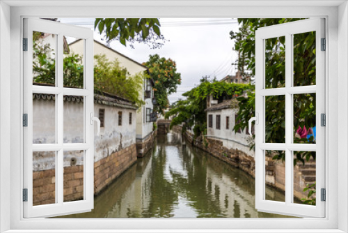 Fototapeta Naklejka Na Ścianę Okno 3D - Kanal in suzhou