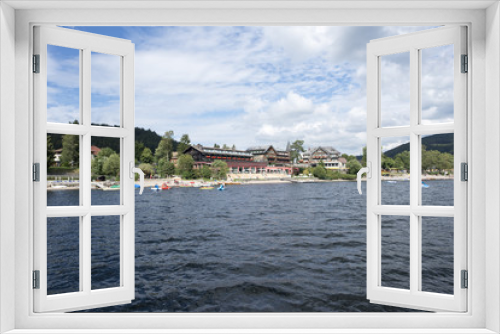 Fototapeta Naklejka Na Ścianę Okno 3D - On Lake Titisee in the Black Forest, Germany