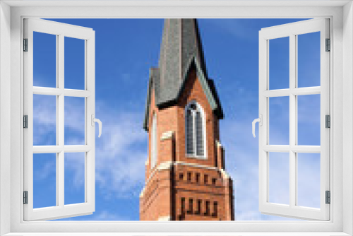 Fototapeta Naklejka Na Ścianę Okno 3D - church steeple