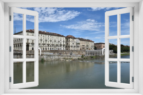 Fototapeta Naklejka Na Ścianę Okno 3D - Torino, Murazzi #2