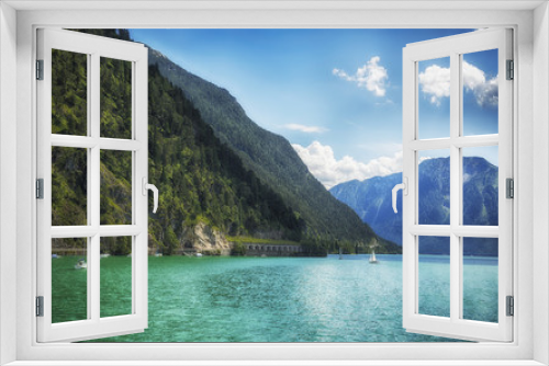 Fototapeta Naklejka Na Ścianę Okno 3D - summer lake Achensee, Austria