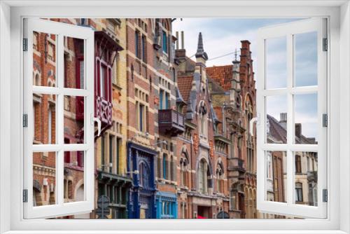 Fototapeta Naklejka Na Ścianę Okno 3D - Historical centre of Ghent, Belgium