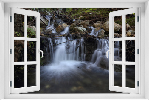 Fototapeta Naklejka Na Ścianę Okno 3D - Limekiln Waterfall